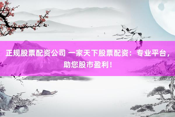 正规股票配资公司 一家天下股票配资：专业平台，助您股市盈利！