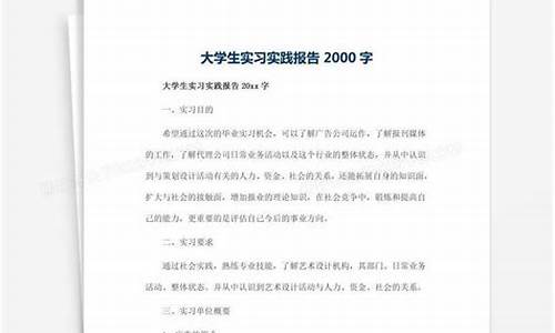 实践报告2000字_实践报告2000字大学篇