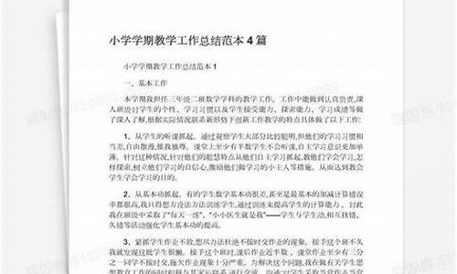 小学教学工作总结个人_小学教学工作总结个人2023