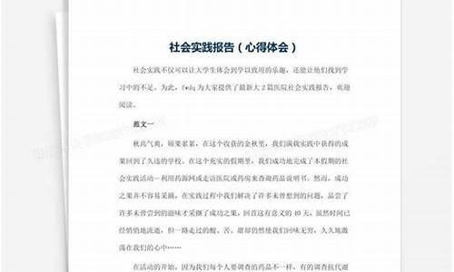 个人社会实践心得体会_个人社会实践心得体会800字